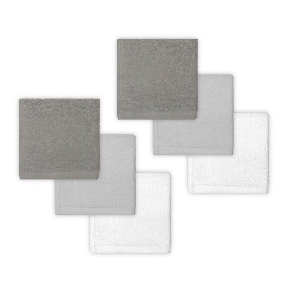 The Big One Solid 6-Pack Washcloths Gray - Picture 1 of 1